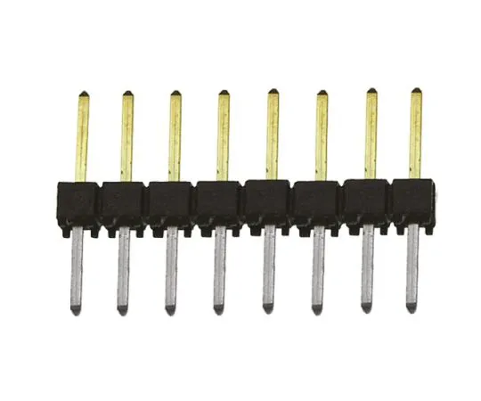 64-0590-76　Samtec TSW, 8 Way, 1 Row, Straight Pin Header　TSW-108-08-L-S