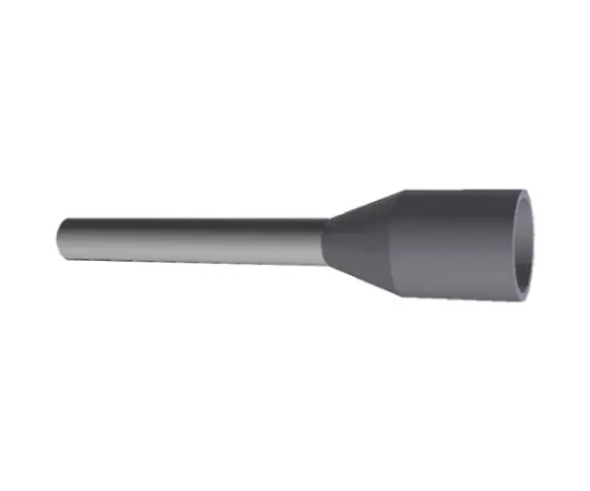 64-0378-74　TE Connectivity Insulated Crimp Bootlace Ferrule, 10mm Pin Length, 1.2mm Pin Diameter, 0.75mm² Wire Size, Grey　966067-6