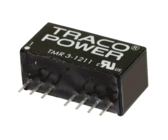 64-0607-67　TRACOPOWER TMR 3HI 3W Isolated DC-DC Converter Through Hole, Voltage in 9 → 18 V dc, Voltage out 15V dc　TMR 3-1213HI