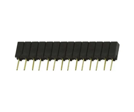 64-0595-53　Samtec SSA Series 2.54mm Pitch 14 Way 1 Row Straight PCB Socket, Through Hole, Solder Termination　SSA-114-S-G