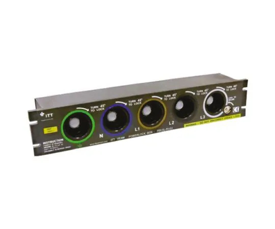 64-0522-05　ITT Veam Powerlock Series, IP2X, IP67 Panel Mount 1P Heavy Duty Power Connector Socket, Rated At 660A, 1 kV ac, 1.5 kV　PBX-NL-PS-EU-660
