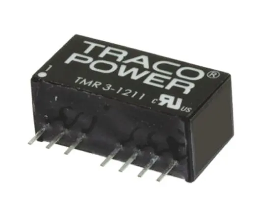 64-0607-55　TRACOPOWER TMR 3HI 3W Isolated DC-DC Converter Through Hole, Voltage in 4.5 → 9 V dc, Voltage out 5V dc　TMR 3-0511HI