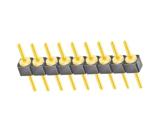 64-0582-03　Samtec TS, 9 Way, 1 Row, Straight Pin Header　TS-109-G-A