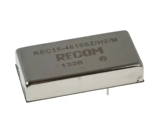 64-0638-62　Recom REC15 15W Isolated DC-DC Converter Through Hole, Voltage in 18 → 75 V dc, Voltage out 15V dc　REC15-4815SZ/H2/M