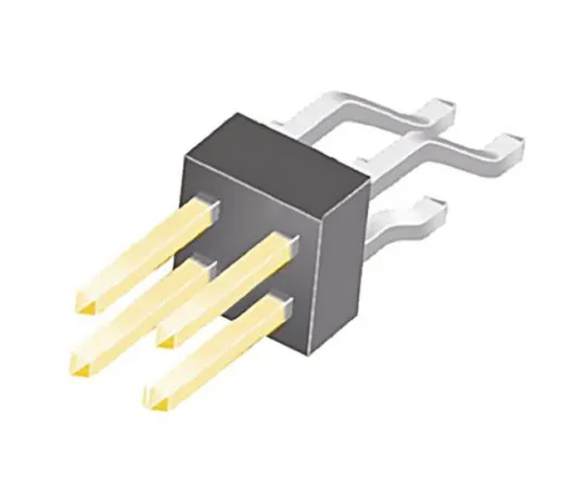 64-0582-09　Samtec TSM, 4 Way, 2 Row, Right Angle Pin Header　TSM-102-02-L-DH