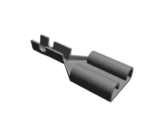 64-0394-56　TE Connectivity FASTON .250 Series Crimp Receptacle, 6.35 x 0.81mm, 0.3mm² to 0.8mm², 22AWG to 18AWG, Tin Plated　42640-2