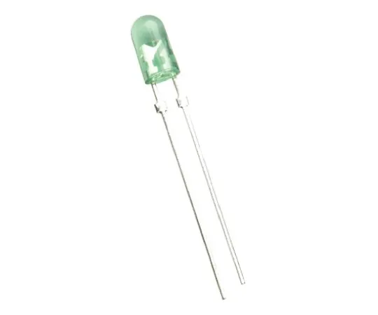 64-0601-71　3.2 V Green LED 5mm Through Hole, Broadcom HLMP-HM75-34CDD　HLMP-HM75-34CDD