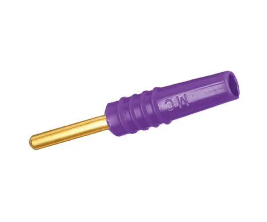 64-0568-04　Violet Plug Banana Plug Solder 30 V ac, 60 V dc　22.2609-26