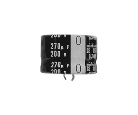 64-0468-34　Nichicon 220μF 200V dc Aluminium Electrolytic Capacitor, Through Hole 22 (Dia.) x 20mm +105°C 22mm 10mm　LGJ2D221MELZ20