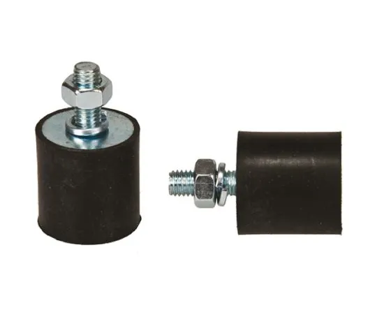 64-0402-24　FIBET 4027VE23-60 50mm Shock Mount M8 40mm Diameter 26daN Compression Load 5.4mm, Male Only Natural Rubber　4027VE23-60