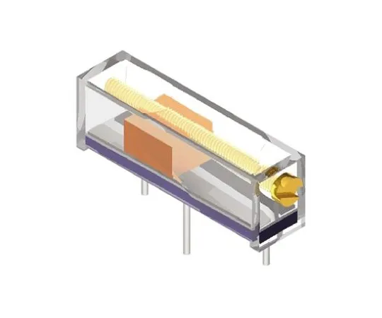 64-0484-23　2kΩ Through Hole Trimmer Potentiometer 0.75W Side Adjust Bourns 3006 Series　3006P-7-202LF