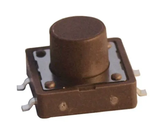 64-0578-66　Brown Cap Tactile Switch, Single Pole Single Throw (SPST) 50 mA @ 12 V dc　DTSM25NV