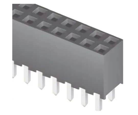 64-0595-37　Samtec SQW Series 2mm Pitch 60 Way 2 Row Straight PCB Socket, Through Hole, Solder Termination　SQW-130-01-L-D