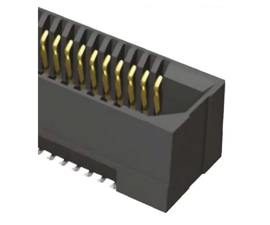 64-0590-15　Samtec ERF8 Series 0.8mm Pitch 20 Way 2 Row Straight PCB Socket, Surface Mount, Solder Termination　ERF8-010-05.0-S-DV-TR