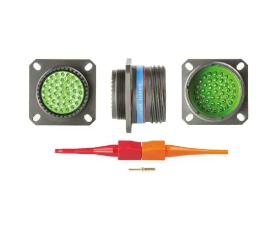 64-0573-67　Souriau 8D Series, 41 Way Panel Mount MIL Spec Circular Connector Receptacle, Pin Contacts,Shell Size 21, Screw　8D021Z41PN