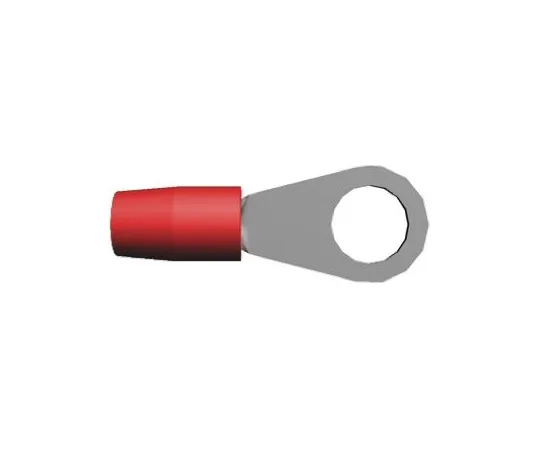 64-0436-67　TE Connectivity TERMINYL Series Insulated Crimp Ring Terminal, M10 Stud Size, 6.6mm² to 10.5mm² Wire Size, Red　324045