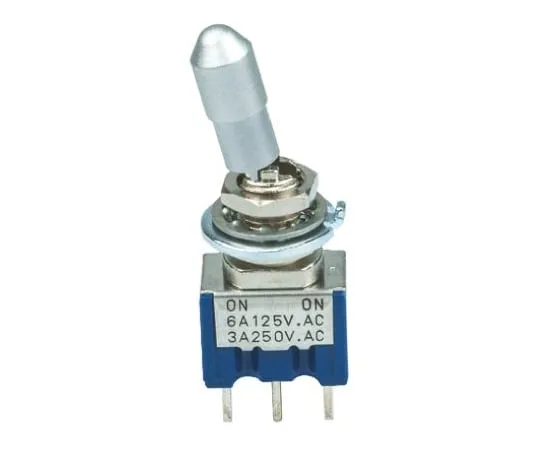 64-0558-80　Copal Electronics Toggle Switch Latch Single Pole Double Throw (SPDT) PCB 25 mA @ 20 V dc　8E1012-Z