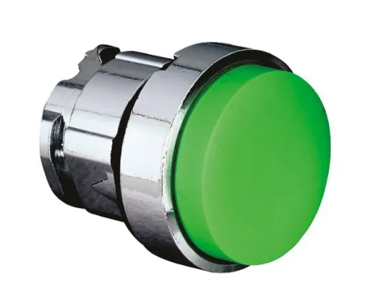 64-0498-19　Schneider Electric Harmony XB4 Series, Green Push Button Head, Spring Return, 22mm Cutout　ZB4BL3
