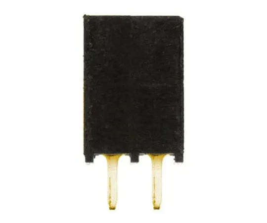 64-0580-44　Samtec SSQ Series 2.54mm Pitch 2 Way 1 Row Straight PCB Socket, Through Hole, Solder Termination　SSQ-102-01-G-S