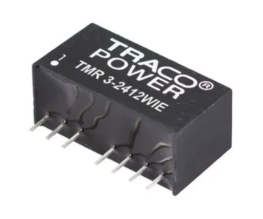 64-0607-88　TRACOPOWER TMR 3HI 3W Isolated DC-DC Converter Through Hole, Voltage in 18 → 36 V dc, Voltage out 5V dc　TMR 3-2421HI
