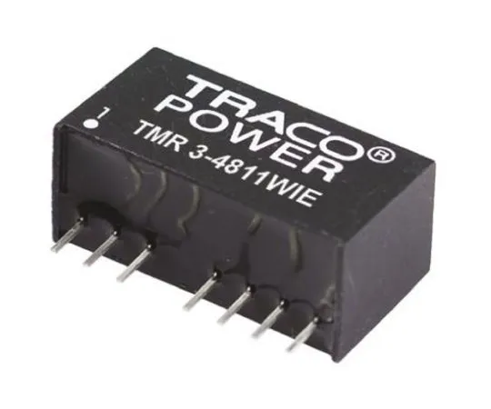 64-0607-90　TRACOPOWER TMR 3HI 3W Isolated DC-DC Converter Through Hole, Voltage in 36 → 75 V dc, Voltage out ±15V dc　TMR 3-4823HI