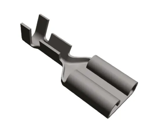 64-0578-37　TE Connectivity FASTON .250 Series Crimp Receptacle, 6.35 x 0.81mm, 0.5mm² to 1.5mm², 20AWG to 15AWG, Nickel Plated　6-160432-3