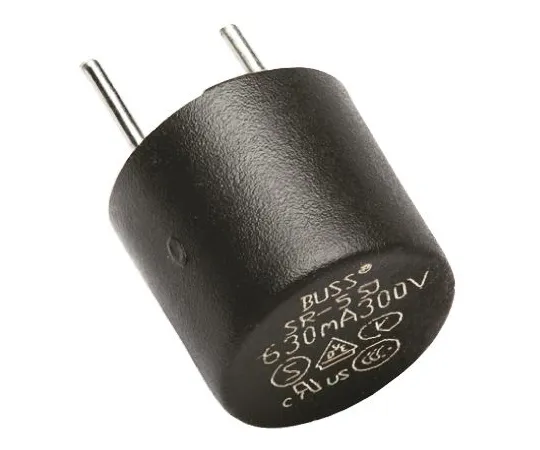 64-0601-47　Cooper Bussmann 315mA Radial T Non-Resettable Wire Ended F***, 250V ac　SR-5-315MA-BK