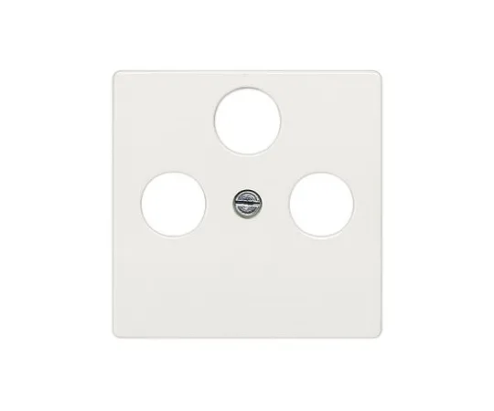 64-0471-37　Siemens White Cover Plate Thermoplastic Coaxial Cover Plate　5TG2548-2