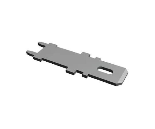 64-0394-73　TE Connectivity FASTON .250 Series , Straight Mount Angle PCB Tab Terminal, 6.35 x 0.81mm Tin Plated　63949-1