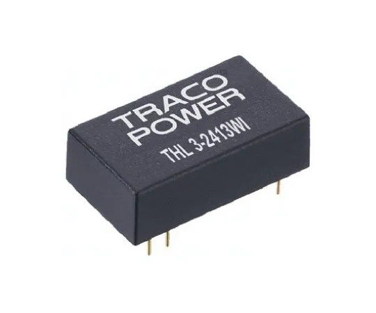 64-0441-55　TRACOPOWER THL 3WI 3W Isolated DC-DC Converter Through Hole, Voltage in 9 → 36 V dc, Voltage out ±5V dc　THL 3-2421WI