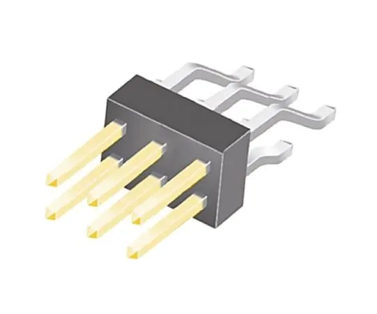 64-0582-13　Samtec TSM, 6 Way, 2 Row, Right Angle Pin Header　TSM-103-02-L-DH