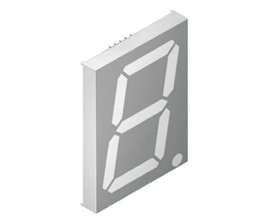64-0388-20　SA40-19CGKWA Kingbright 7-Segment LED Display, CA Green 100 mcd RH DP 101mm　SA40-19CGKWA
