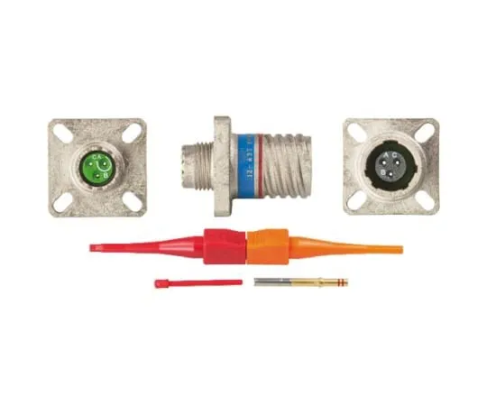 64-0574-32　Souriau EN3645 Series, 3 Way Panel Mount MIL Spec Circular Connector Receptacle, Socket Contacts,Shell Size 09, Screw　EN3645M0AN98FN