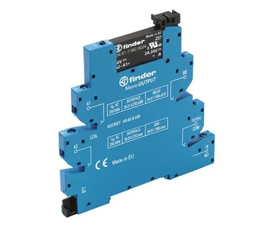 64-0635-61　Finder 6 A SPNO Solid State Relay, DC, DIN Rail, 24 V dc Maximum Load　39.20.7.012.9024