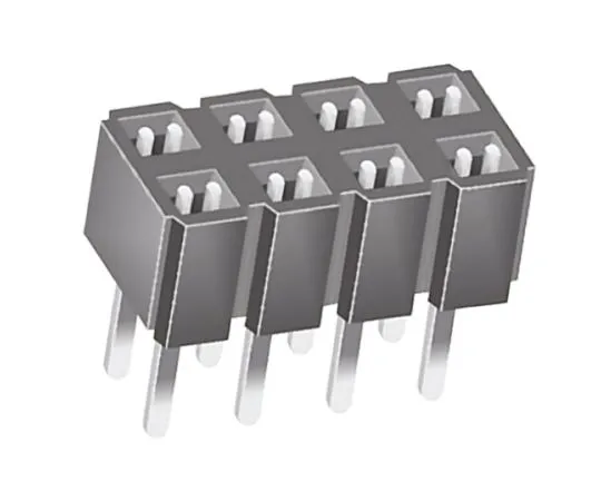 64-0589-94　Samtec CES Series 2.54mm Pitch 8 Way 2 Row Straight PCB Socket, Through Hole, Through Hole Termination　CES-104-01-T-D
