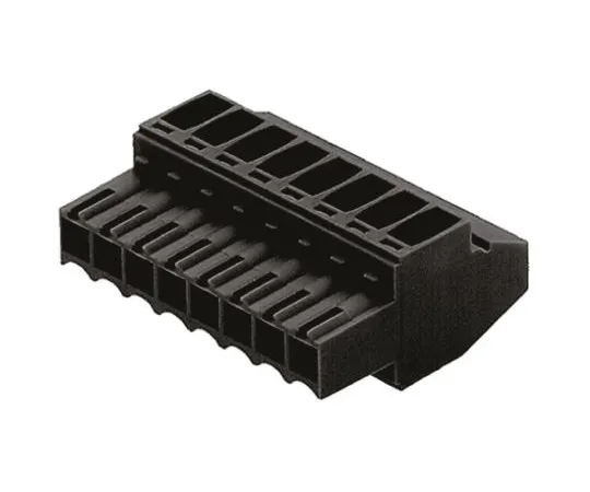 64-0560-01　Weidmüller BL Non-F***d Terminal Block, 10 Way/Pole, Screw Terminals, 28 → 14 AWG Cable Mount, PBT, 320 V　BL 3.50/10/90 SN BK BX - 1638860000