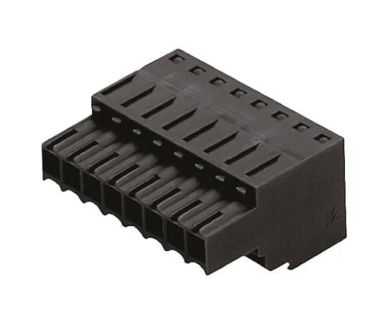 64-0560-13　Weidmüller BL Non-F***d Terminal Block, 5 Way/Pole, Spring Cage Terminals, 28 → 16 AWG Cable Mount, PBT, 320 V　BLZF 3.50/05/180 SN BK BX - 1690450000