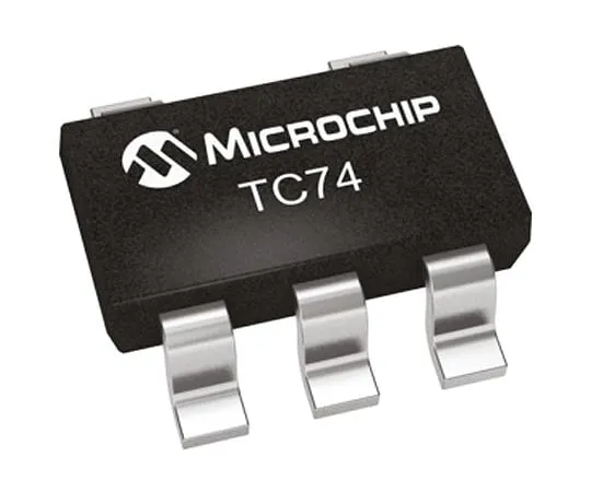 64-0411-57　Microchip TC74A0-3.3VCTTR, Temperature Sensor -40 → +125 °C ±3°C Serial-I2C, SMBus, 5-Pin SOT-23　TC74A0-3.3VCTTR