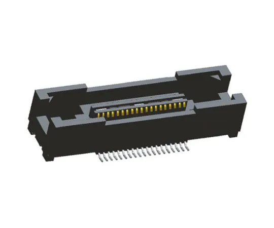 64-0463-14　TE Connectivity MICTOR Series 0.64mm Pitch 38 Way Straight PCB Socket, Surface Mount, Through Hole, Solder Termination　5767171-1