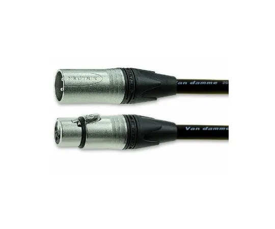64-0453-65　Van Damme XLR Audio Video Cable Assembly 15m Black Male XLR3 to Female XLR3　101-068-001