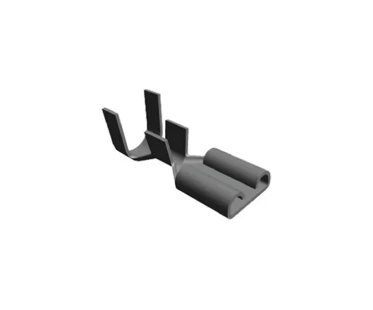 64-0393-52　TE Connectivity FASTON .250 Series Crimp Receptacle, 6.35 x 0.81mm, 1.25mm² to 3mm², 16AWG to 12AWG, Nickel Plated　42579-1