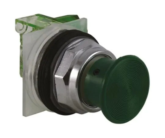 64-0496-14　Schneider Electric Harmony 9001K Series, Green Push Button Head, Momentary, 30mm Cutout　9001KR24G
