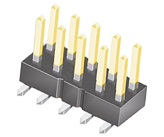 64-0582-25　Samtec TSM, 10 Way, 2 Row, Straight Pin Header　TSM-105-02-L-DV