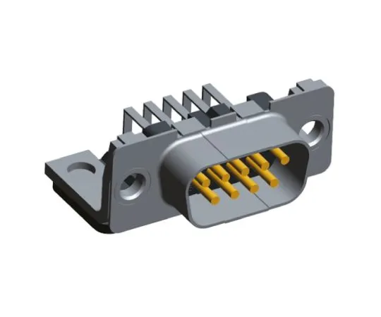 64-0376-44　TE Connectivity Amplimite HD-20 Series, 9 Way Right Angle Through Hole Eurostyle PCB D-Sub Connector Plug, 2.74mm　5-338168-2