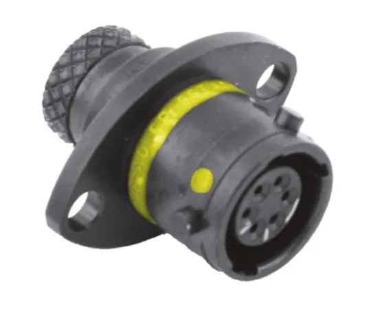 64-0547-11　Souriau 8STA Series Panel Mount Connector, 6 contacts Socket　8STA00406SA