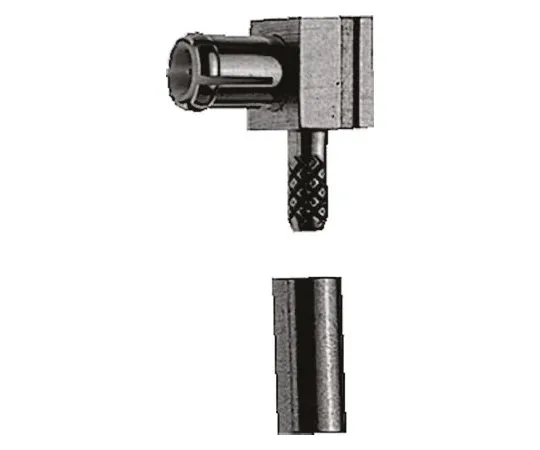 64-0350-20　Telegartner Right Angle Cable Mount MCX Plug Plug, 50Ω Impedance, Crimp Termination, 0 → 6GHz, RG174/U, RG188　J01270A0211