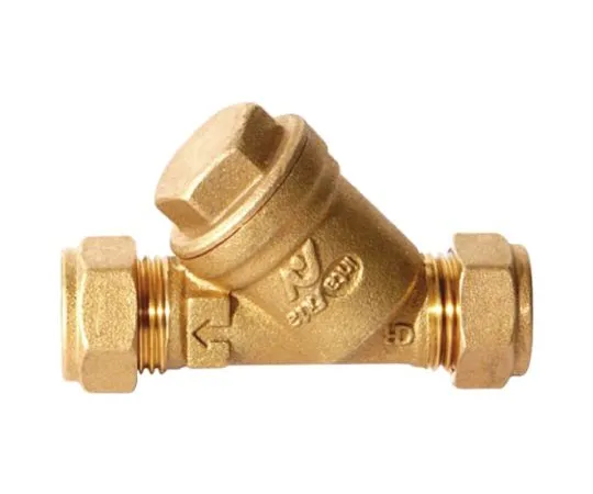 64-0638-23　Altecnic, 22 mm Compression Brass Y Strainer　595022