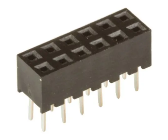 64-0640-68　Hirose A3C Series 2mm Pitch 12 Way 2 Row Straight PCB Socket, Through Hole, Solder Termination　A3C-12DA-2DSA(71)