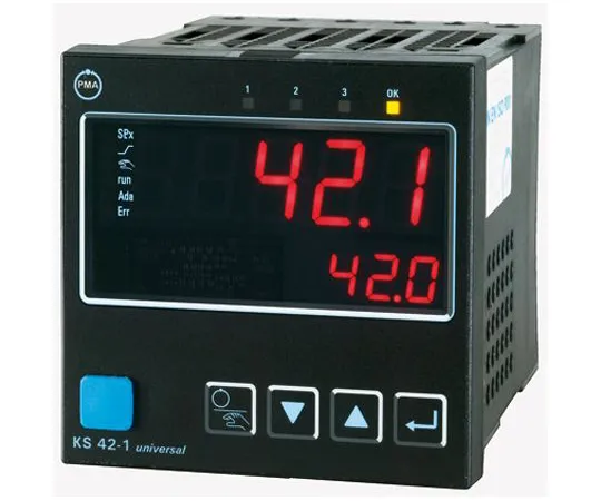 64-0450-43　P.M.A KS42 PID Temperature Controller, 96 x 96mm, 3 Output, 90 → 250 V ac Supply Voltage　KS42-100-0000D-000