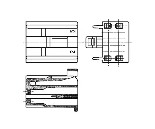 64-0348-53　TE Connectivity Dual Line Interlock Male Connector Housing, 3mm Pitch, 16 Way, 2 Row　172021-2